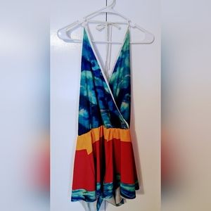 Romper-style Beachy Bathing Suit Cover (Shorts)